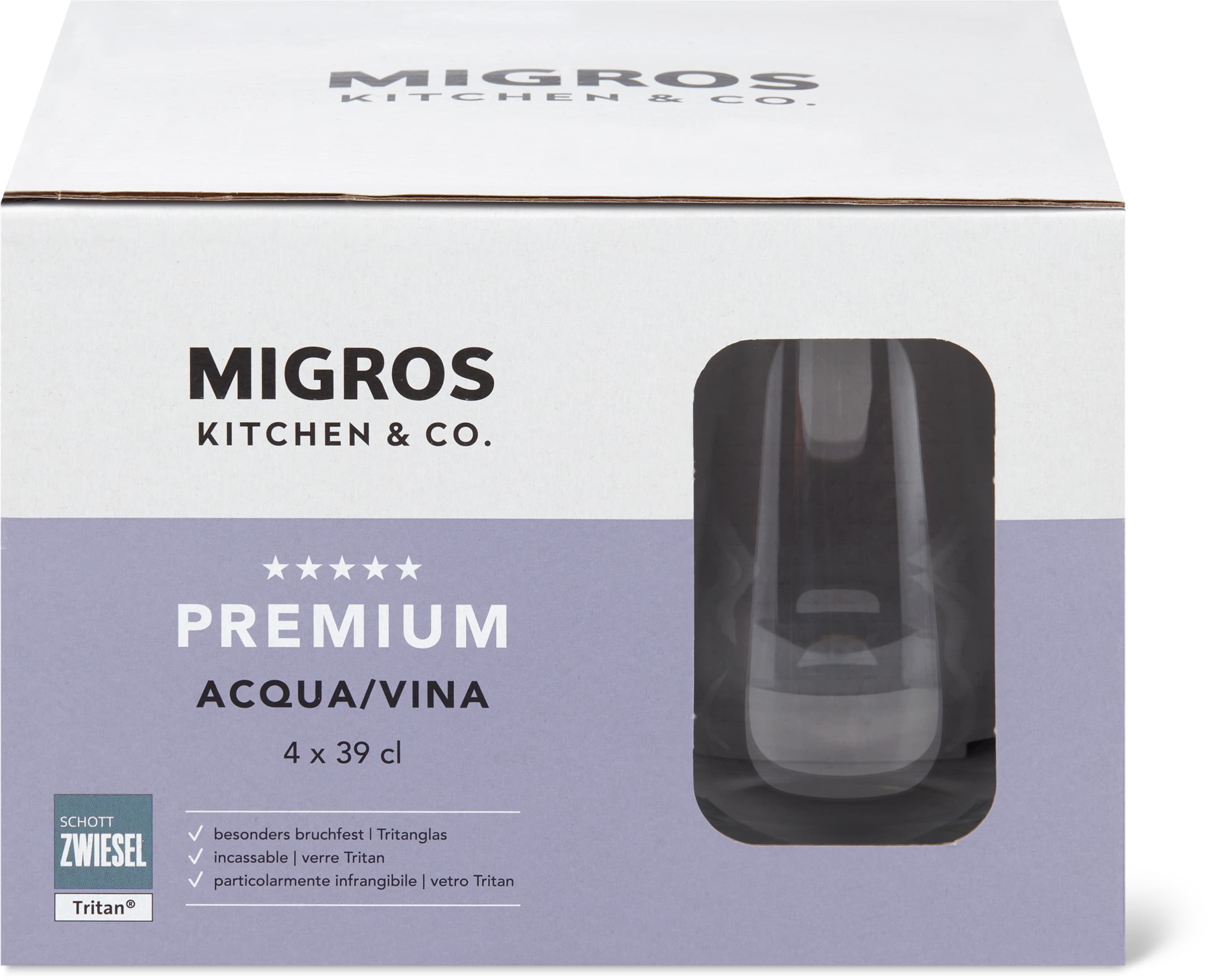 Bicchiere Premium Acqua trasparente, 39 cl